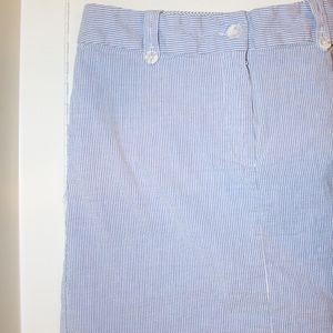 Seersucker Skirt by Jennifer and Grace blue size 8